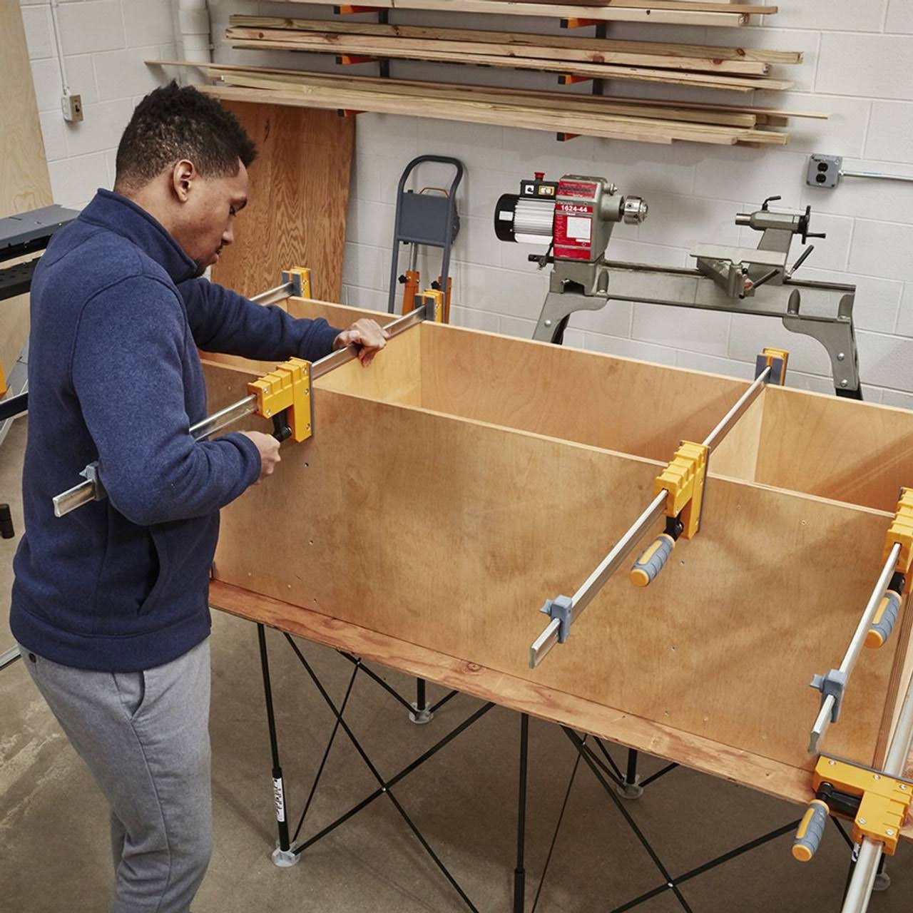 Bora 4-Piece Parallel Clamp Set