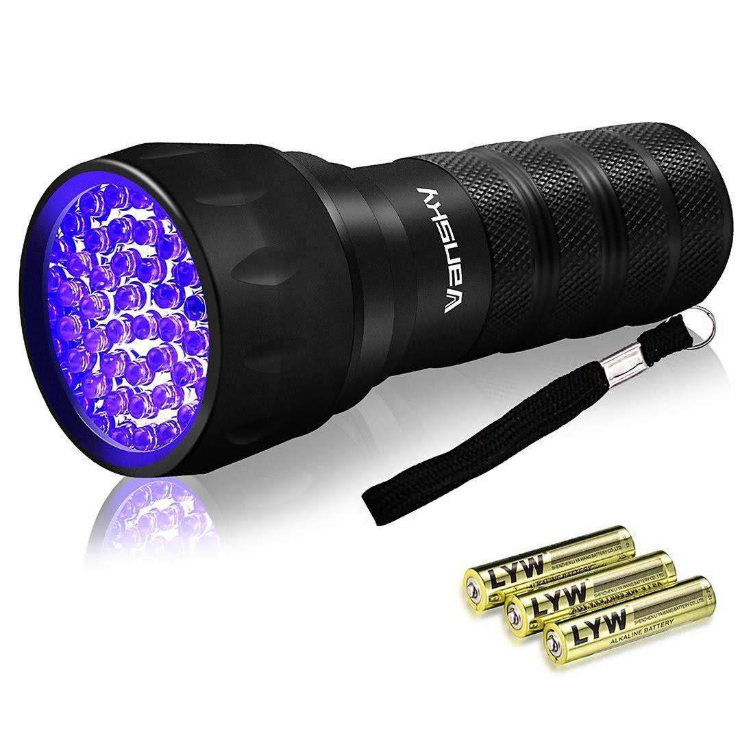 Black Light UV Flashlight,Mini 395nm 21 LED Blacklight Detector for Cat/Dog Urin