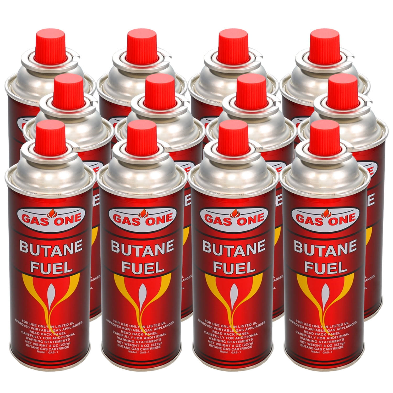 Gasone Butane Fuel Canister for Camping Stoves (12 Pack)