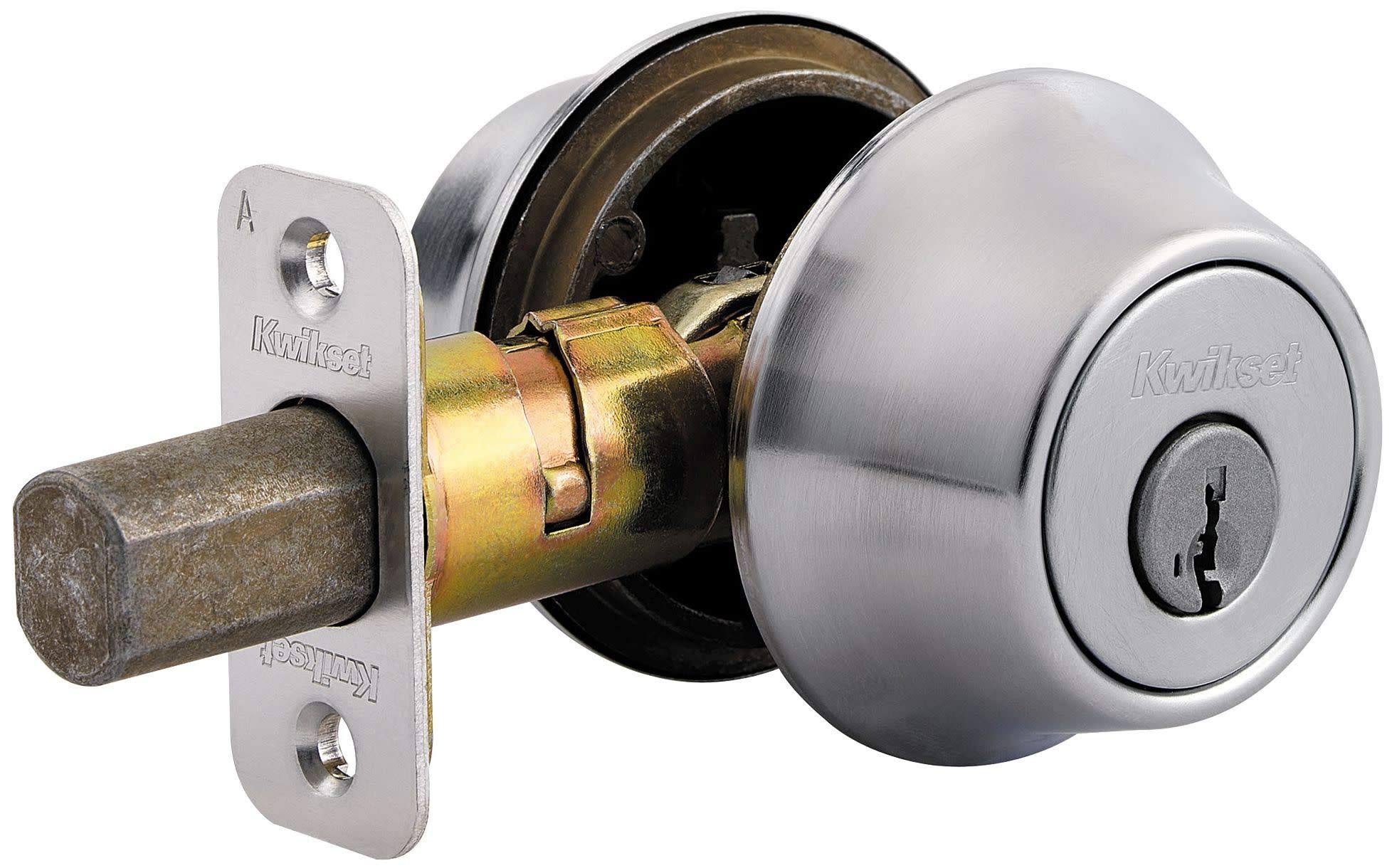 Kwikset 665-S Double Cylinder Deadbolt with SmartKey- Satin Nickel