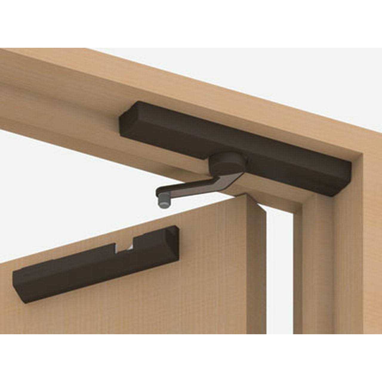 Sugatsune LDD-S-L/WT: Surface Mount Door Damper (Left)- White