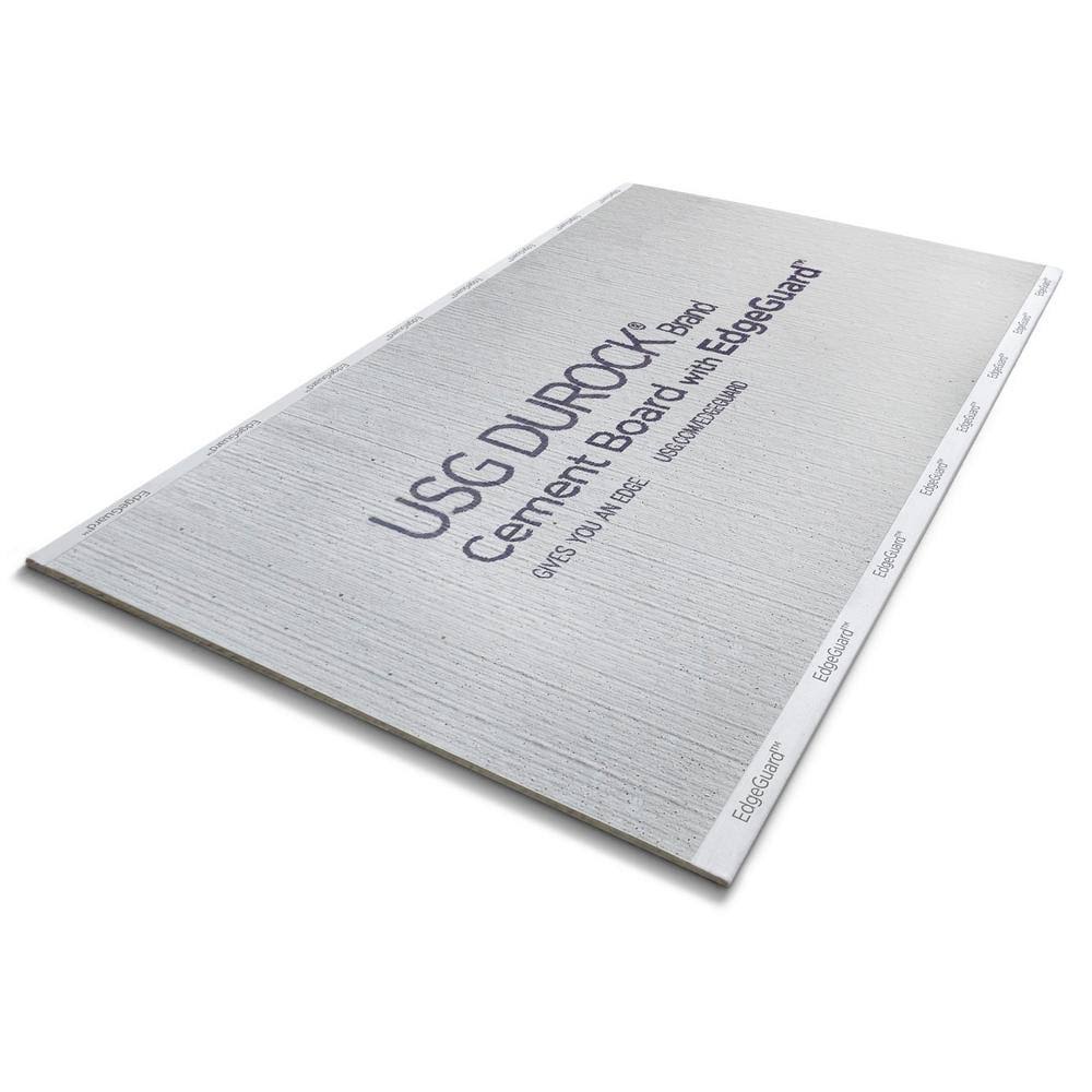 USG Durock Brand 5/8 in. x 4 ft. x 8 ft. Cement Board with EdgeGuard