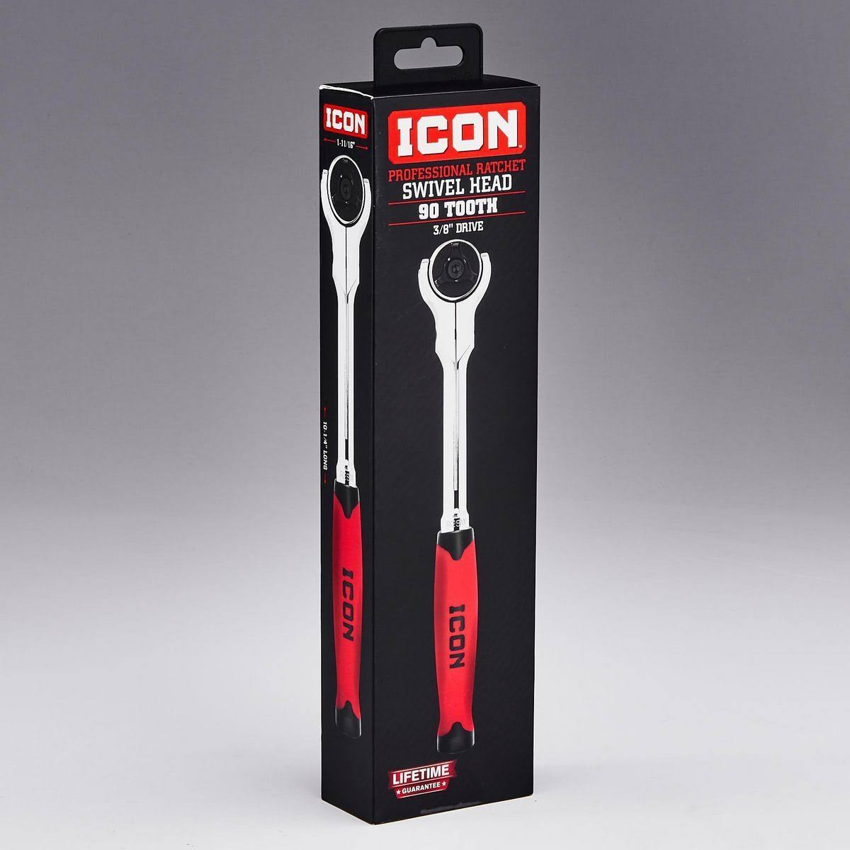 Icon 64698 3/8 in. Drive Professional Swivel Head Ratchet (me-hr)