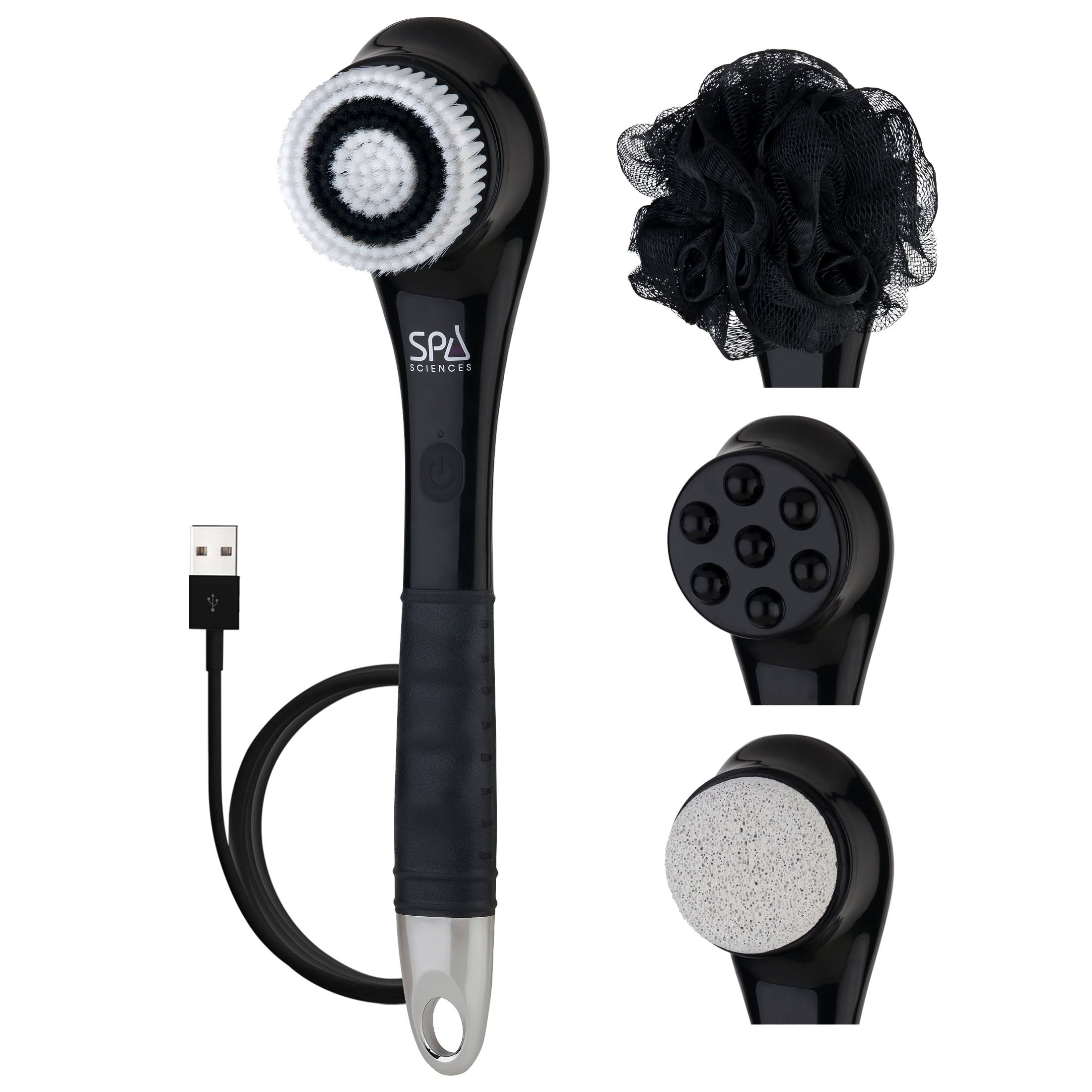 Spa Sciences Nera 4 in 1 Shower Body Brush- Black, Size: One Size