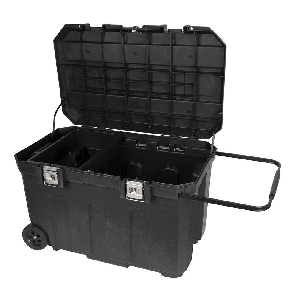 Craftsman 37-in Black Plastic Wheels Lockable Tool Box | CMST37025