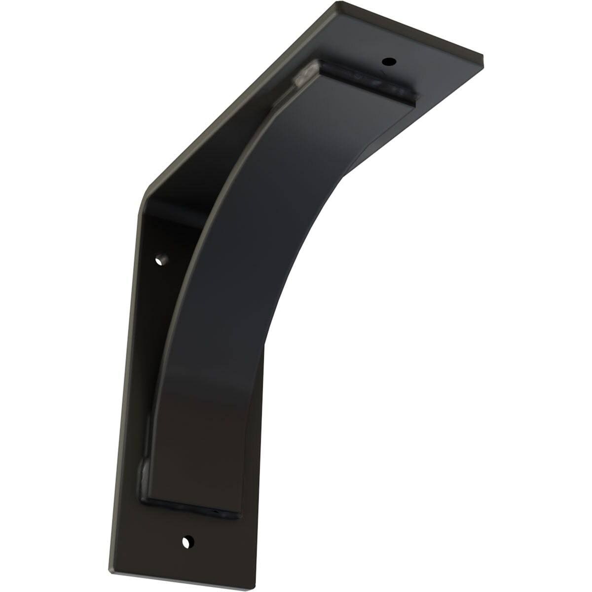 3 in. x 8 in. x 8 in. Powder Coated Black Morris Steel Bracket