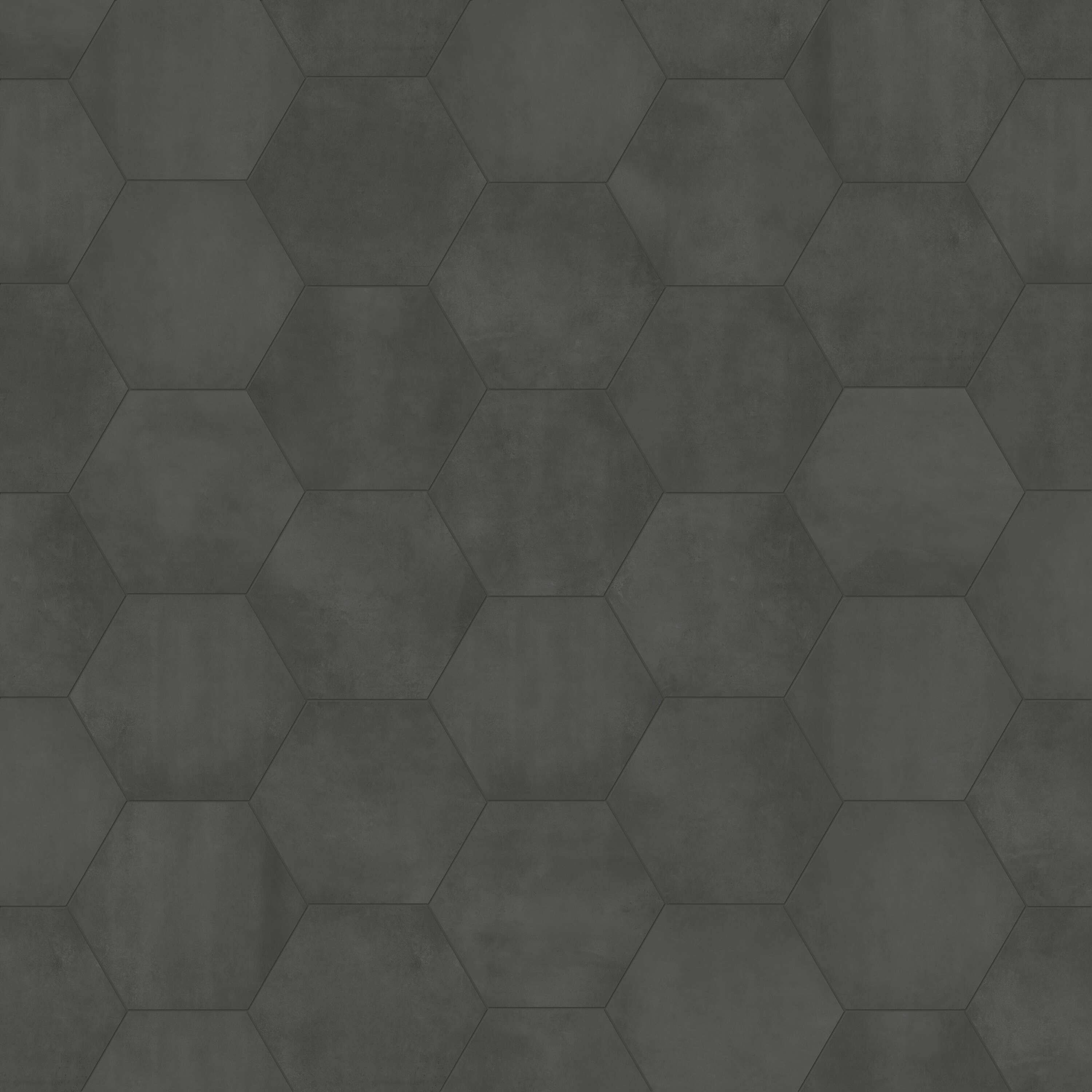 Satori Nouveau Nero Hexagon 7-in x 8-in Matte Porcelain Encaustic Floor and Wall Tile (0.28-sq. ft/ Piece)