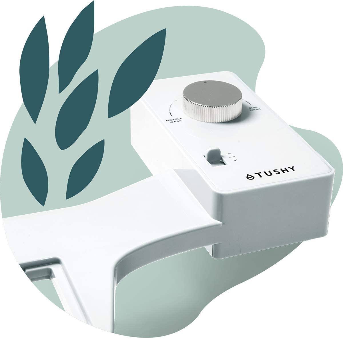 Tushy Classic 2.0 Bidet Toilet Seat Attachment, White and Silver