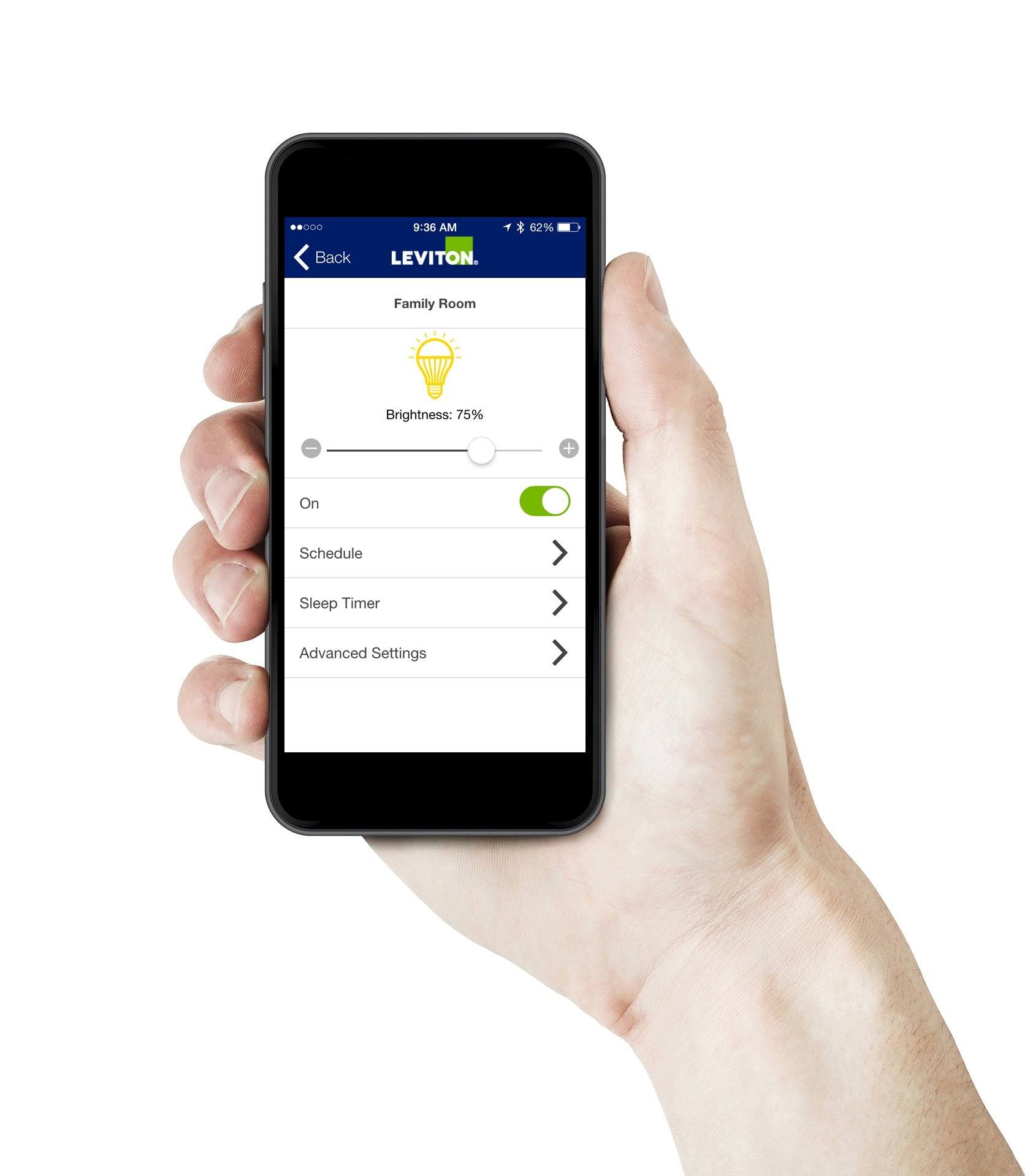 Leviton DD00R-DLZ Digital/Decora Matching Dimmer Remote