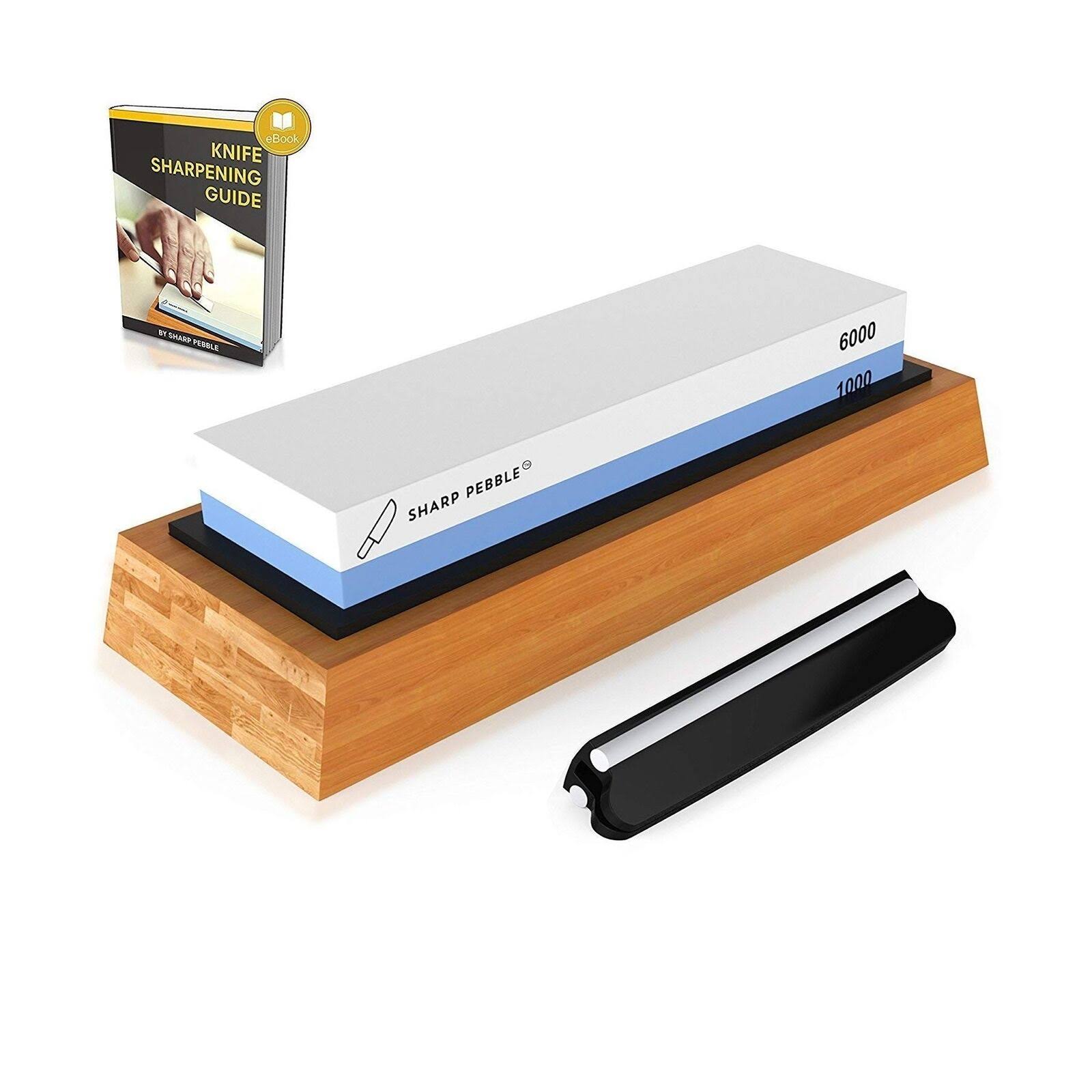 Premium Knife Sharpening Stone 2 Side Grit 1000/6000 Whetstone | Best