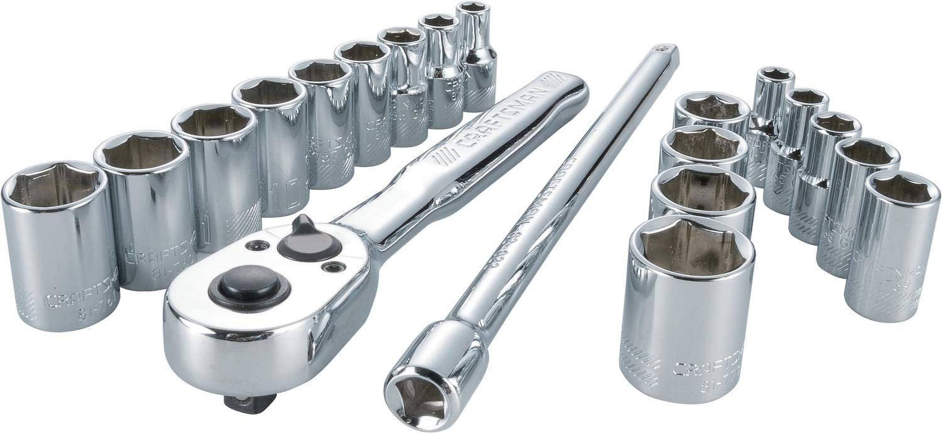Craftsman Socket Set SAE / Metric 1/4-Inch Drive 20-Piece CMMT12008