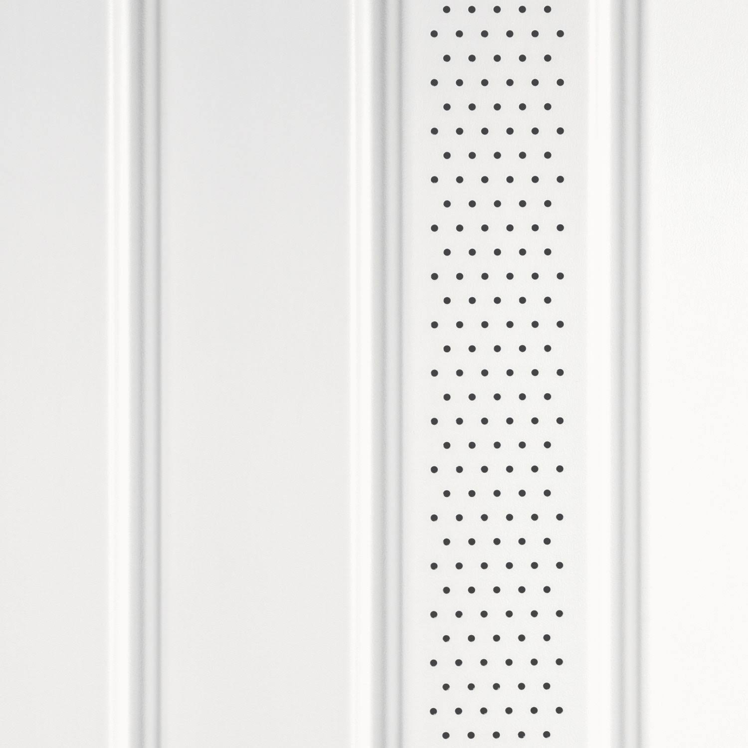 CertainTeed Universal Triple 4 inch Center Vent Vinyl Soffit- Colonial White- 12 Foot- 16 Pcs by BuyMBS.com