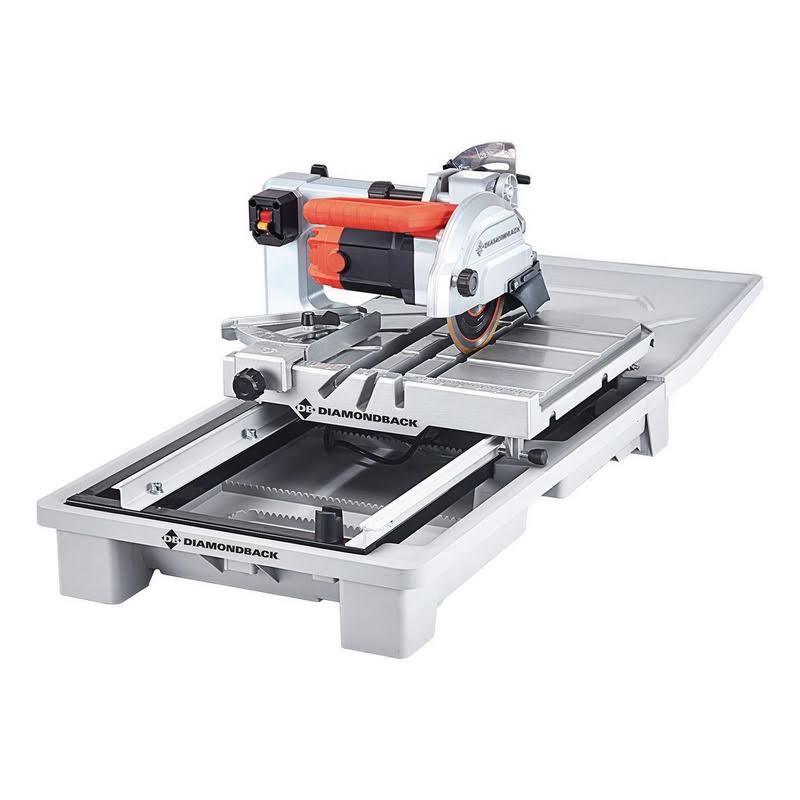 Diamondback 10 Amp 7 in. Wet Tile Saw with Sliding Table