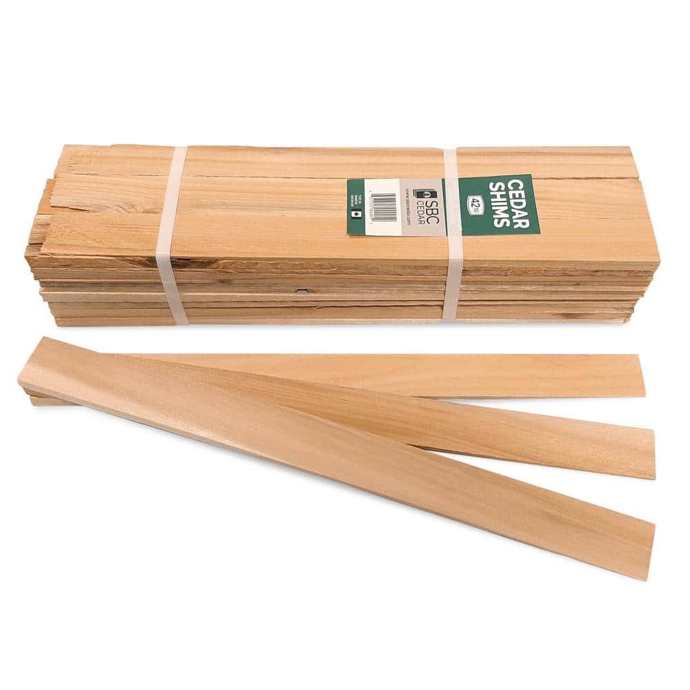 SBC 15 in. Cedar Wood Shims (12 Bundles per Box) 0801415