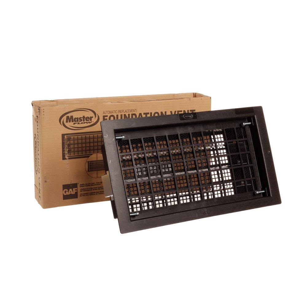 16x8in Black Foundation Vent FVRABL