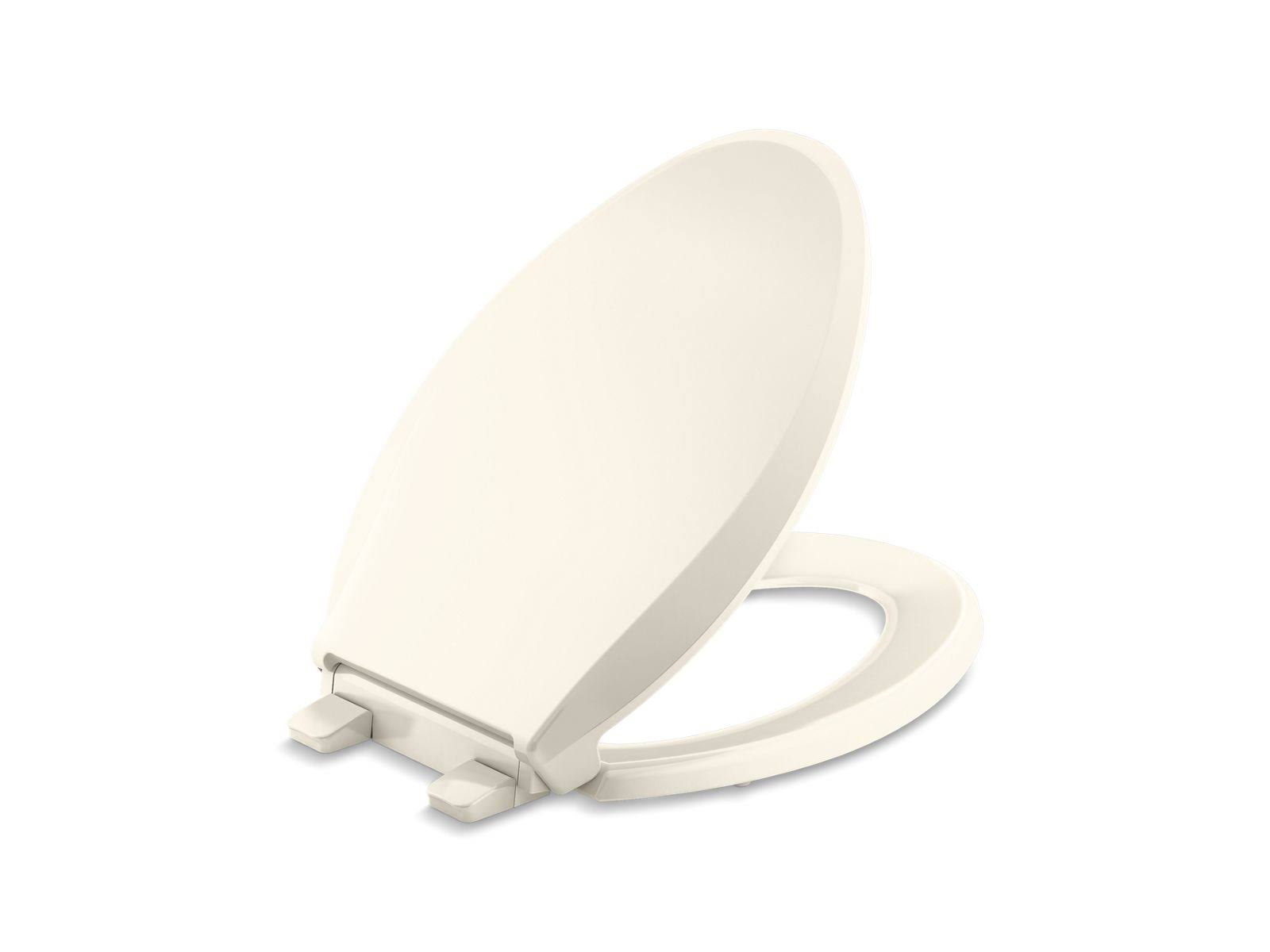 Kohler K-4636-RL Cachet ReadyLatch Quiet-Close Elongated Toilet Seat- Almond