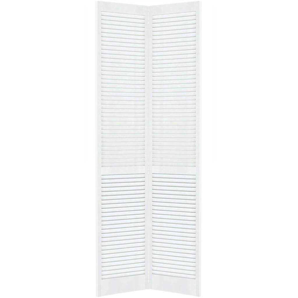 Kimberly Bay Louvered Wood Primed Bi-Fold Door