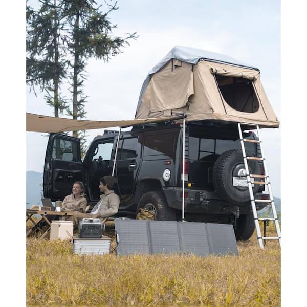 EcoFlow 500W Output/1000W Peak Push-Button Start Solar Generator River 2 Max with 160W Solar Panel