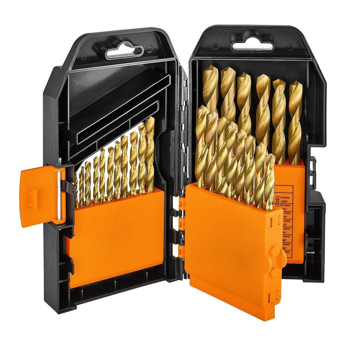 Warrior Titanium Nitride High Speed Steel Drill Bit Set 29 Piece