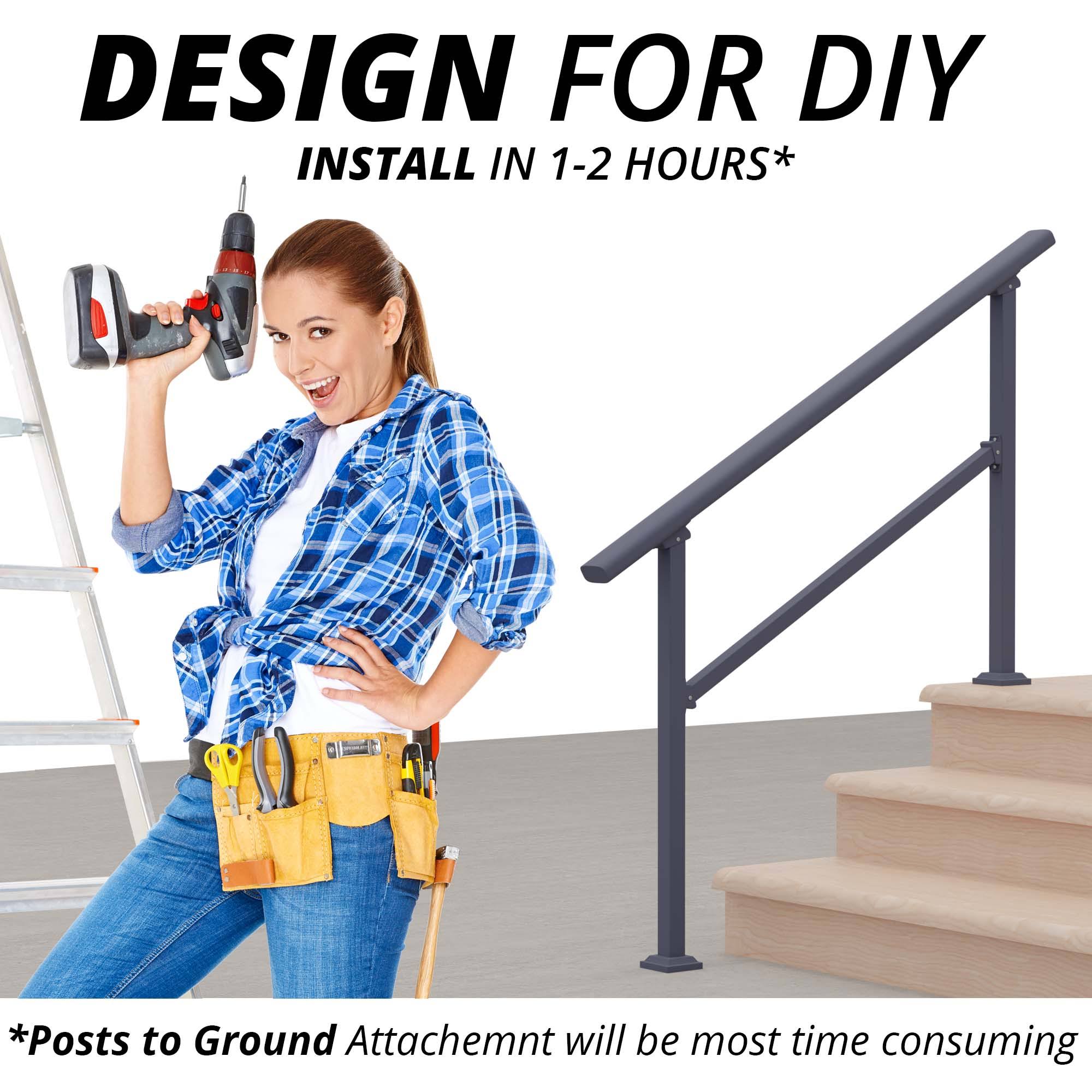 Outdoor Stairs Handrail Kit