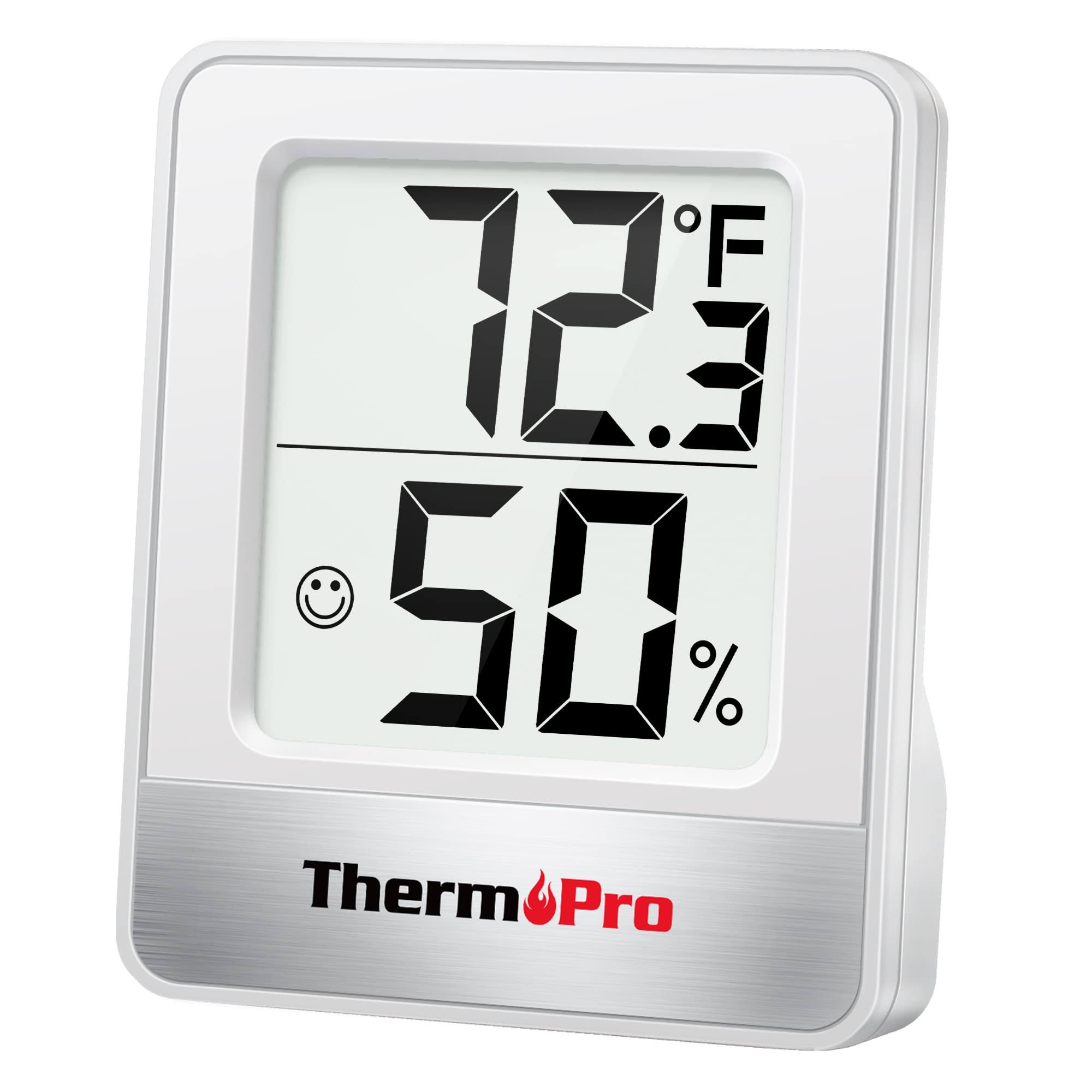 ThermoPro TP49 Digital Hygrometer Indoor Thermometer Humidity Meter Room Thermometer with Temperature and Humidity Monitor Mini Hygrometer