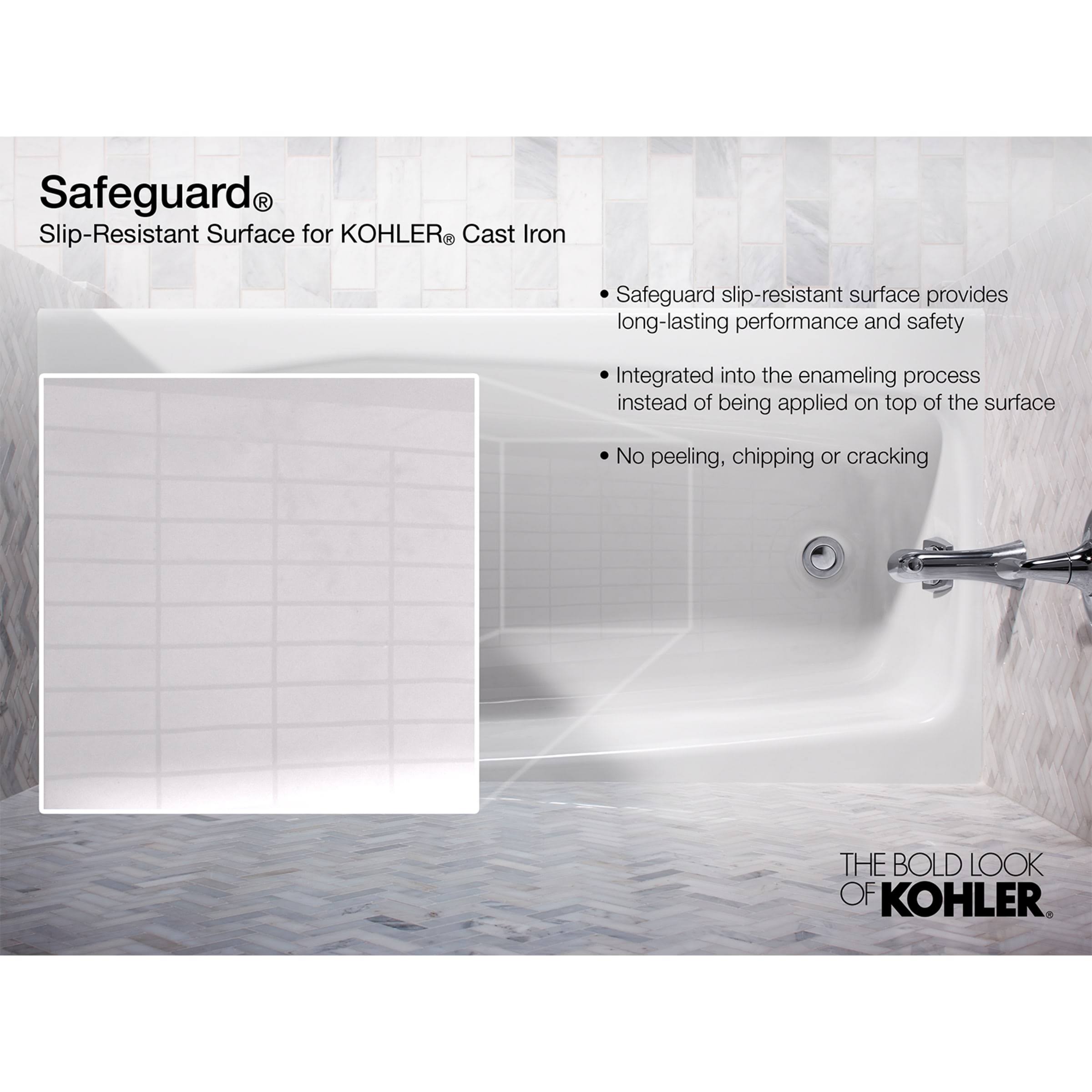 Kohler Villager 5 ft. Right Hand Drain Bathtub in White K-716-0