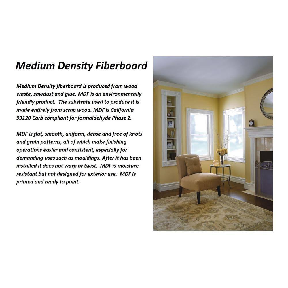 Manor House 8 Linear ft. MDF Overlapping Wainscot Paneling Kit