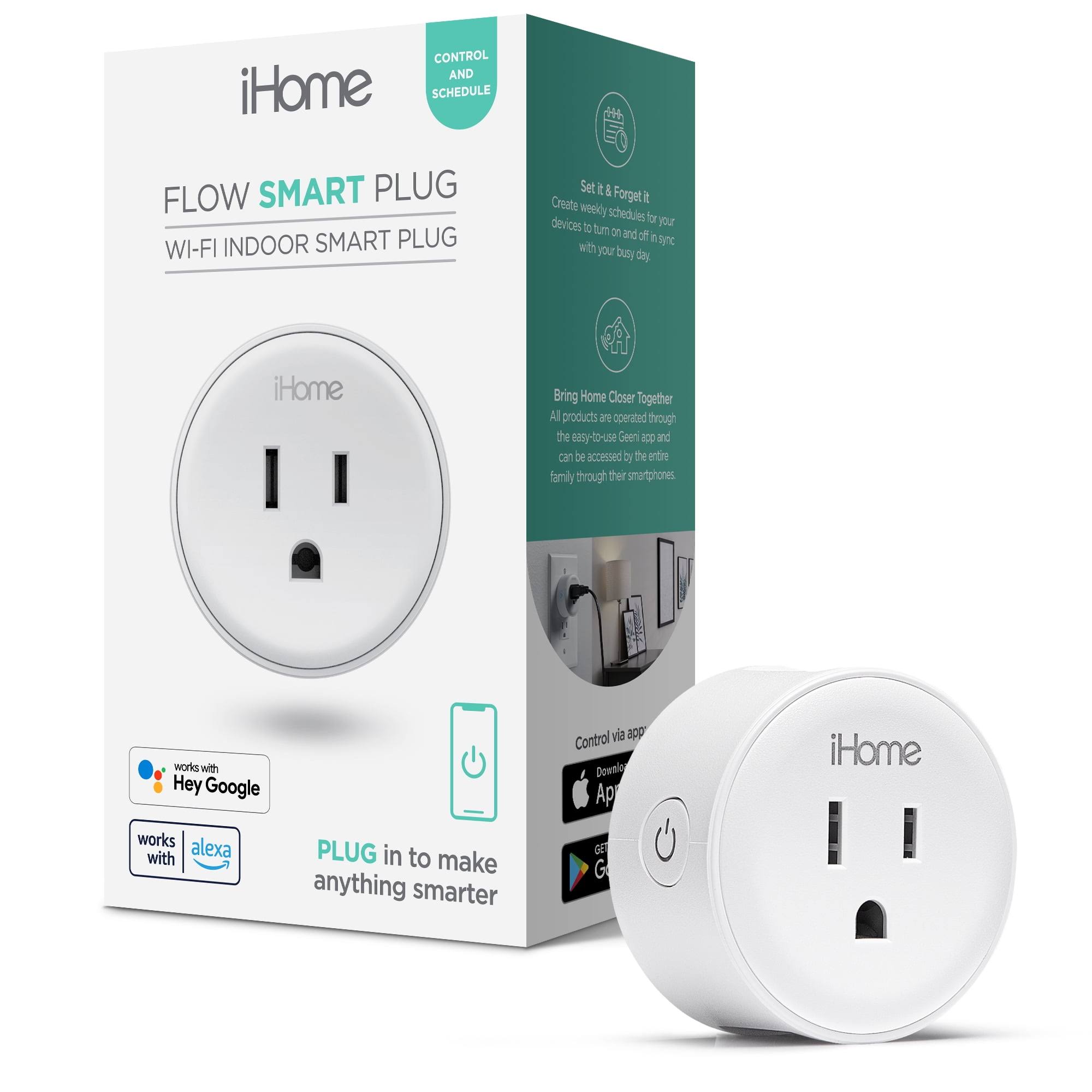 iHome Round Smart Plug- White- Each