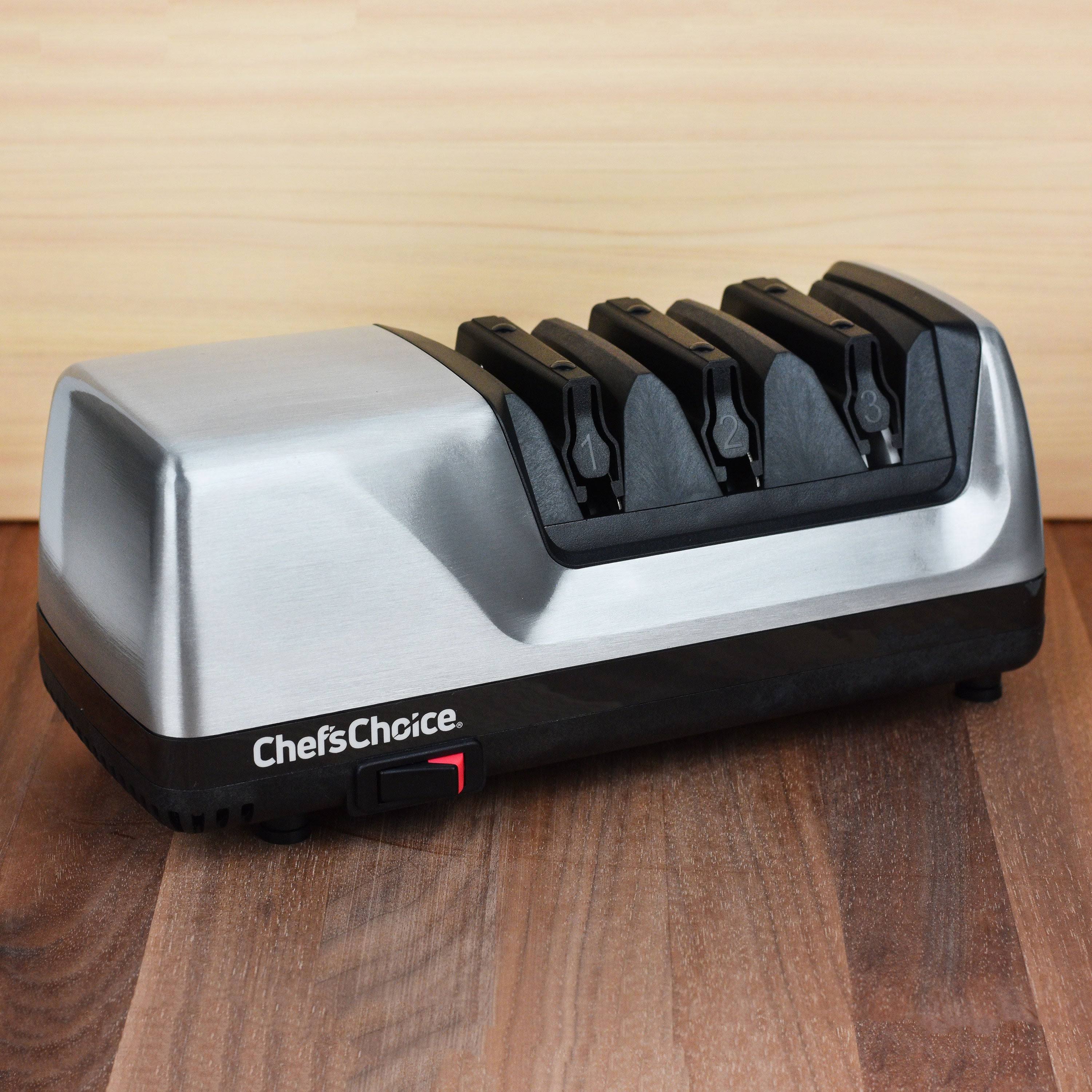 Chef's Choice 15 Trizor XV EdgeSelect Electric Knife Sharpener Brushed Metal