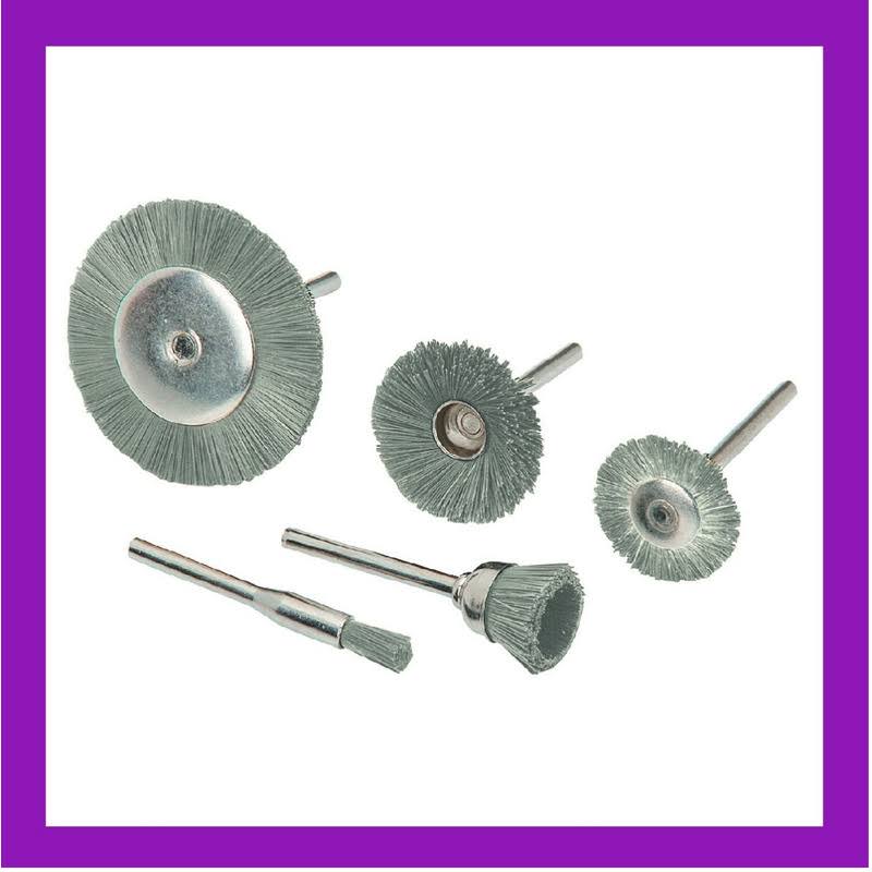 Chicago Electric 66129 Stainless Steel Rotary Wheel and Brush Set 5 PC