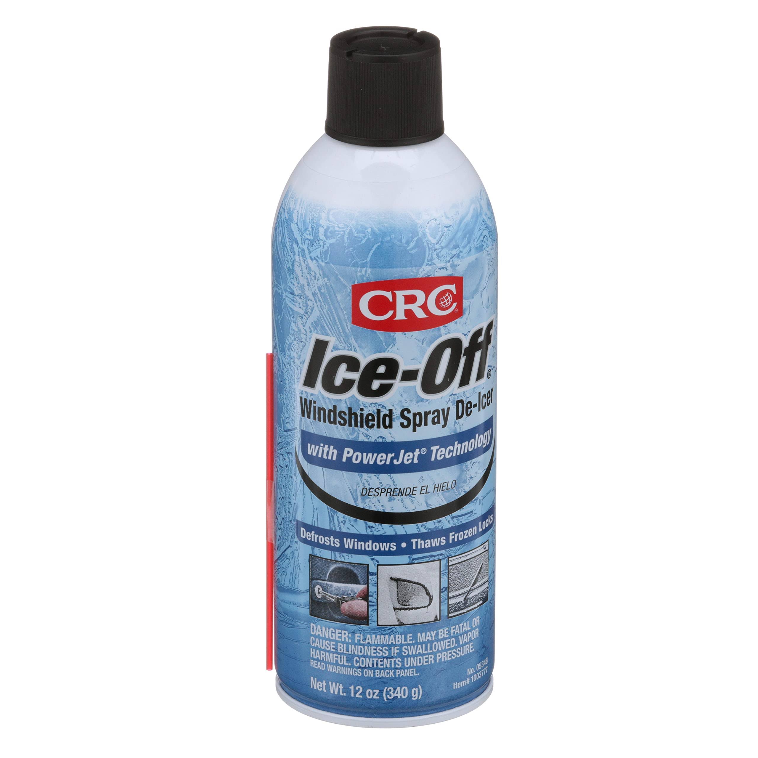 CRC 05346 Ice-Off Windshield Spray De-Icer; 12 oz.