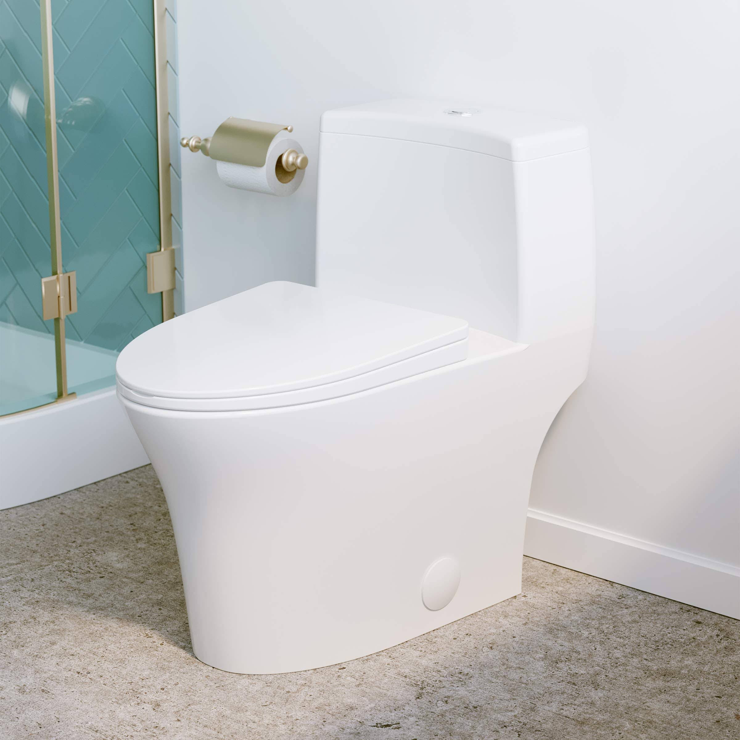Swiss Madison Bastille One-Piece Elongated Toilet Vortex Dual-Flush 1.1/1.6 GPF, White