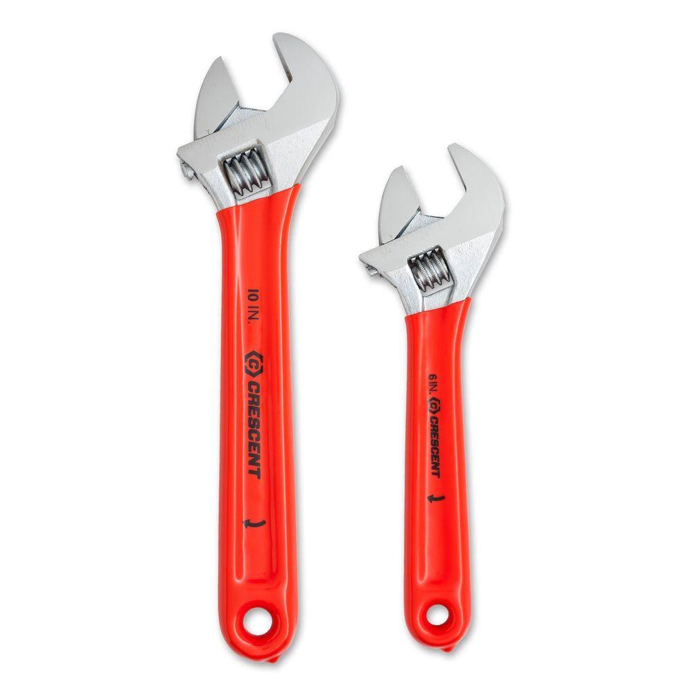 Crescent 6in. and 10in. Cushion Grip Adjustable Wrench 2 Piece Set