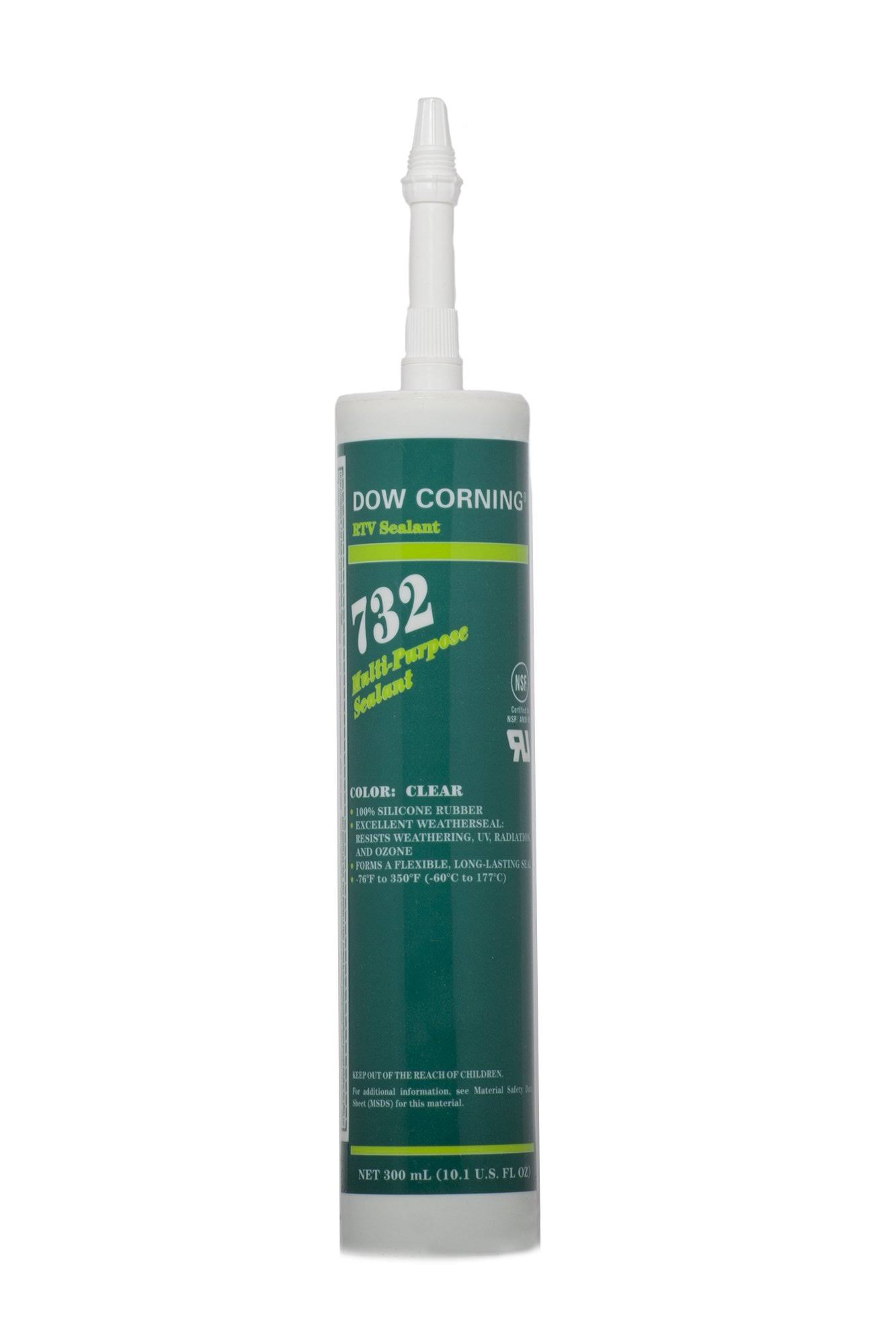 Dow Corning 99179271 Silicone Sealant, Clear, 732