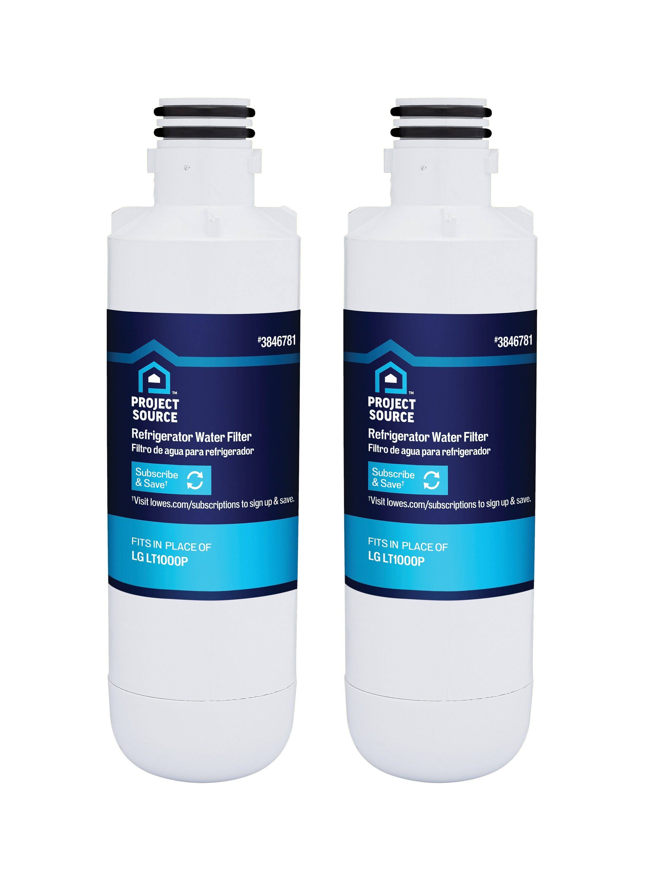 Project Source 6-Month Twist Refrigerator Water Filter- 2 ct 108509