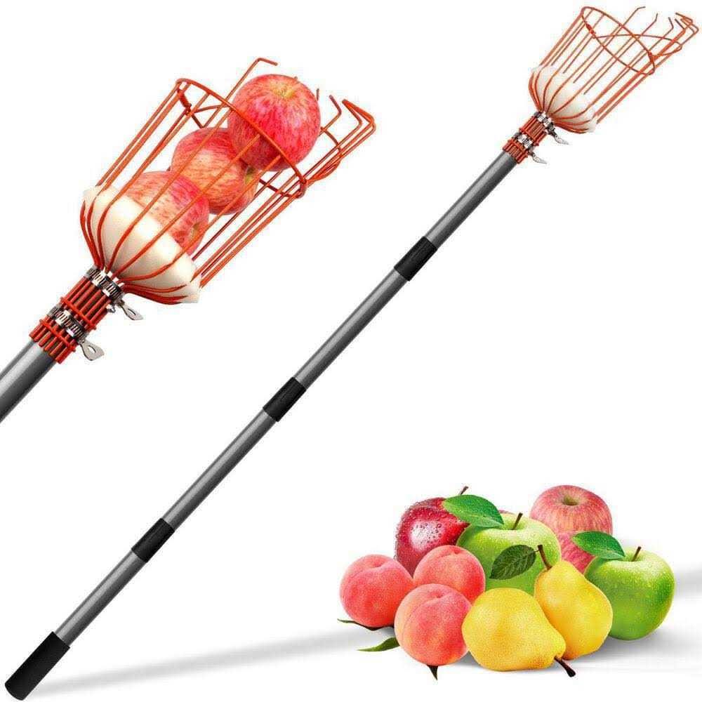 Walensee 66 in. Stainless Steel Handle Fruit Picker