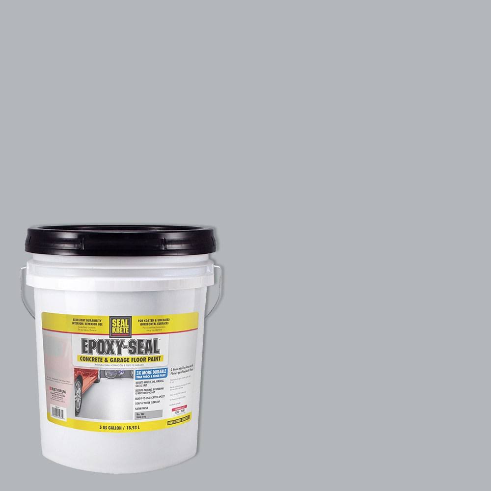 Seal-Krete Epoxy-Seal Concrete and Garage Metallic Slate Gray 5 Gal