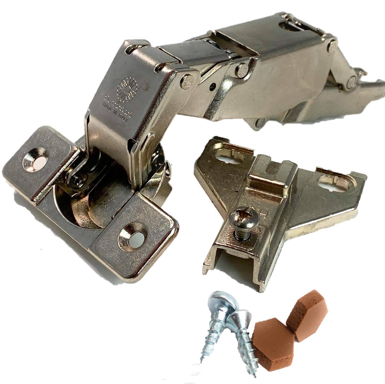 Ferrari America Ferrari 170 Degree Kitchen Door Hinge Kit for New or Replacement Door Hinges: Includes Hinge GM9579FE25F or C90300Aggws, Hinge Plate 3