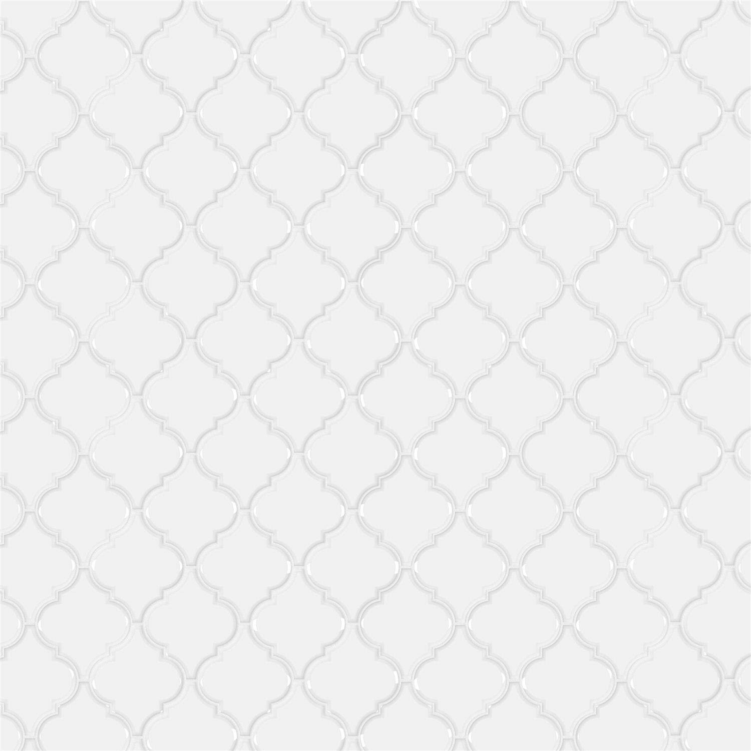 Satori Hudson Brilliant White 11-in x 13-in Glossy Porcelain Lantern and Wall Tile (0.98-sq. ft/ Piece)