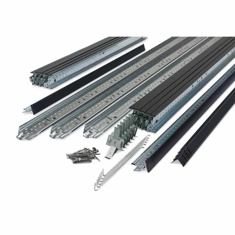 Armstrong Ceilings QuickHang 2-ft x 2-ft Black 64-sq ft Black Ceiling Grid Kit 6362Bl