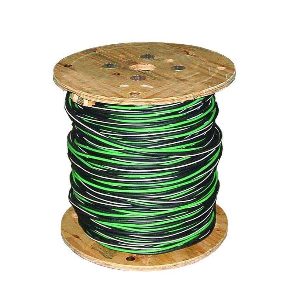Southwire 500 ft. 2-2-2-4 Black Stranded Al MHF USE-2 Cable