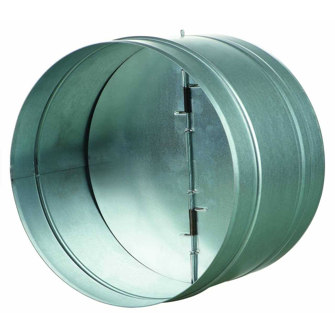 Vents 8 in. Galvanized Back-Draft Damper with Rubber Seal
