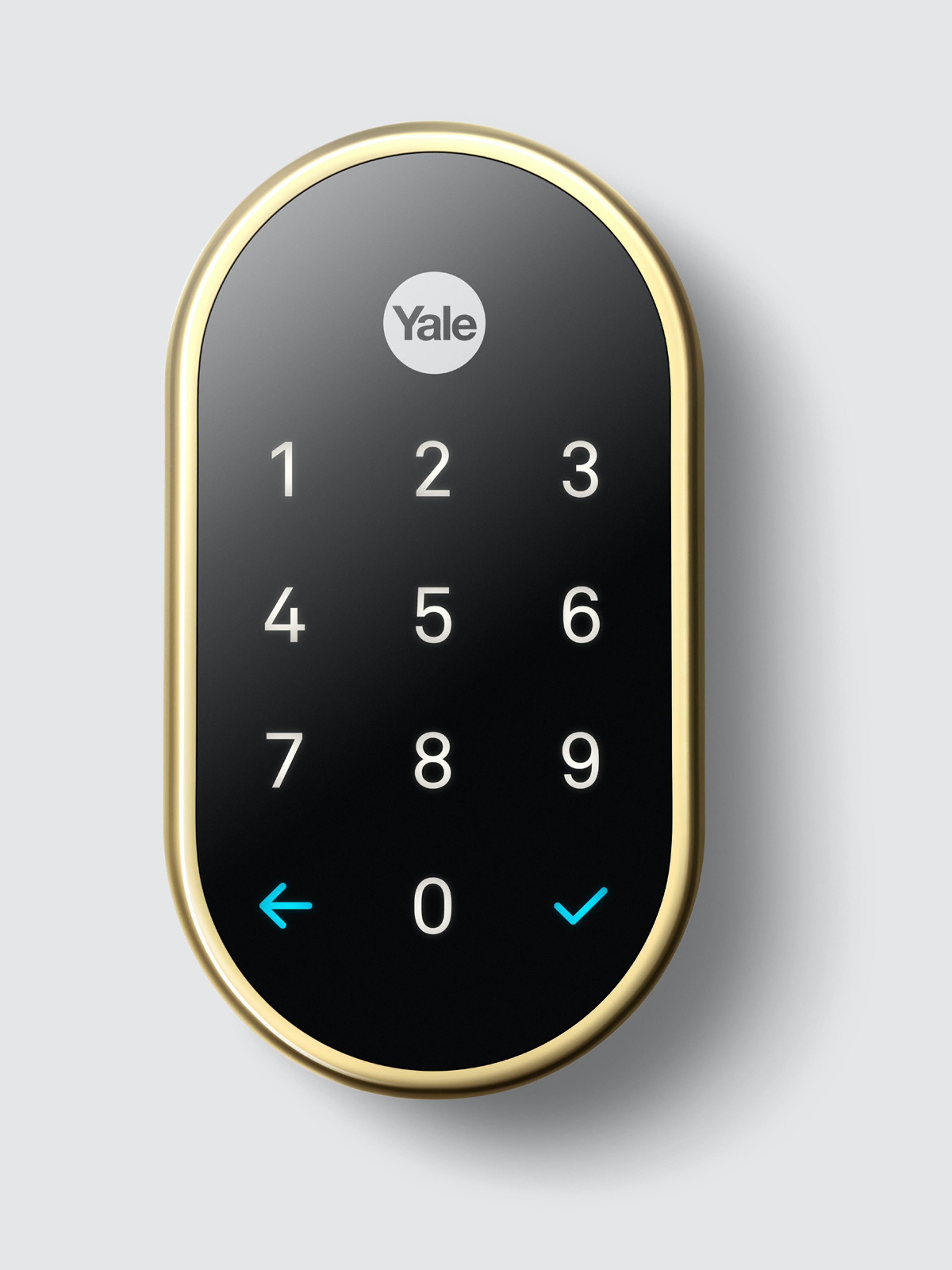Nest x Yale Lock (Polished Brass) with Nest Connect