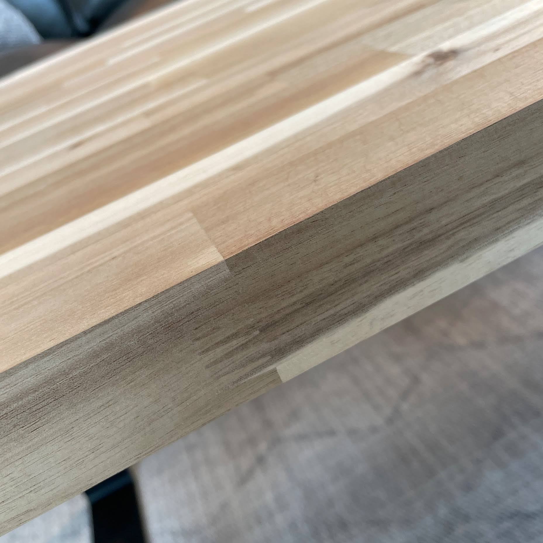 Sparrow Peak Acacia 48-in x 30-in x 1.5-in Natural Color Straight Butcher Block Acacia Countertop