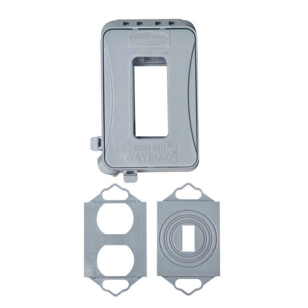 Taymac 1-Gang Gray Weatherproof In-Use Cover ML500G