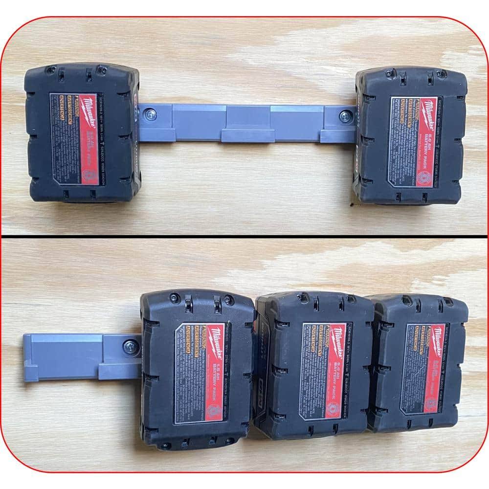 Smart Solutions Milwaukee Battery Holder M18, Black