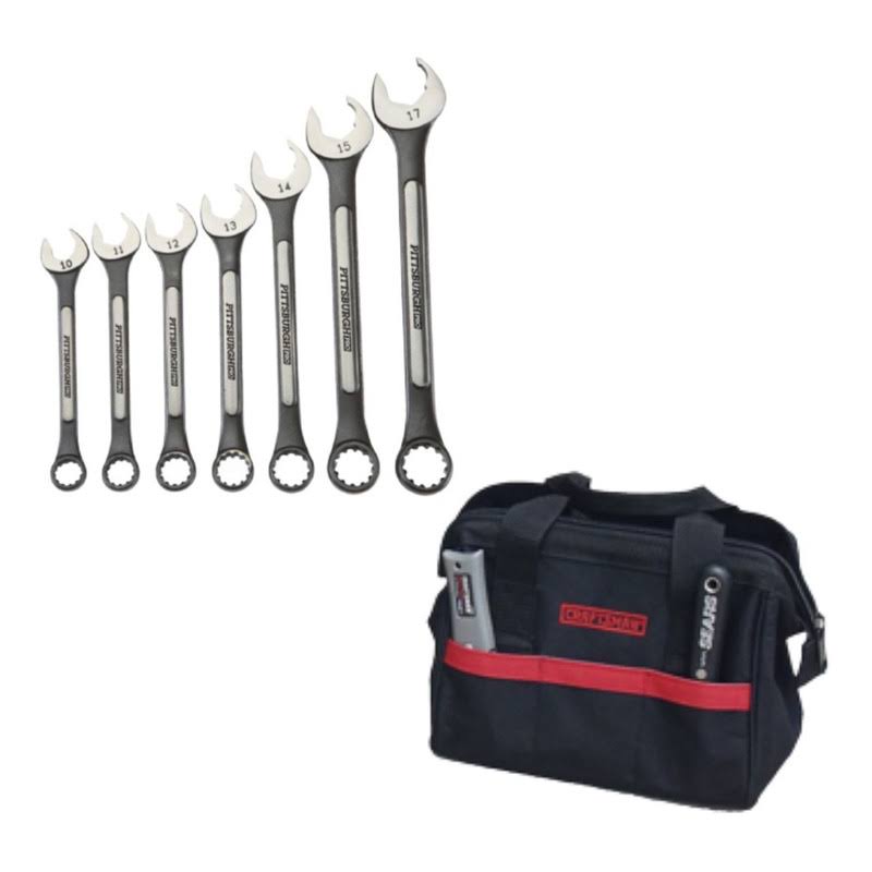 Pittsburgh 7 Piece Metric Universal Combination Wrench Set