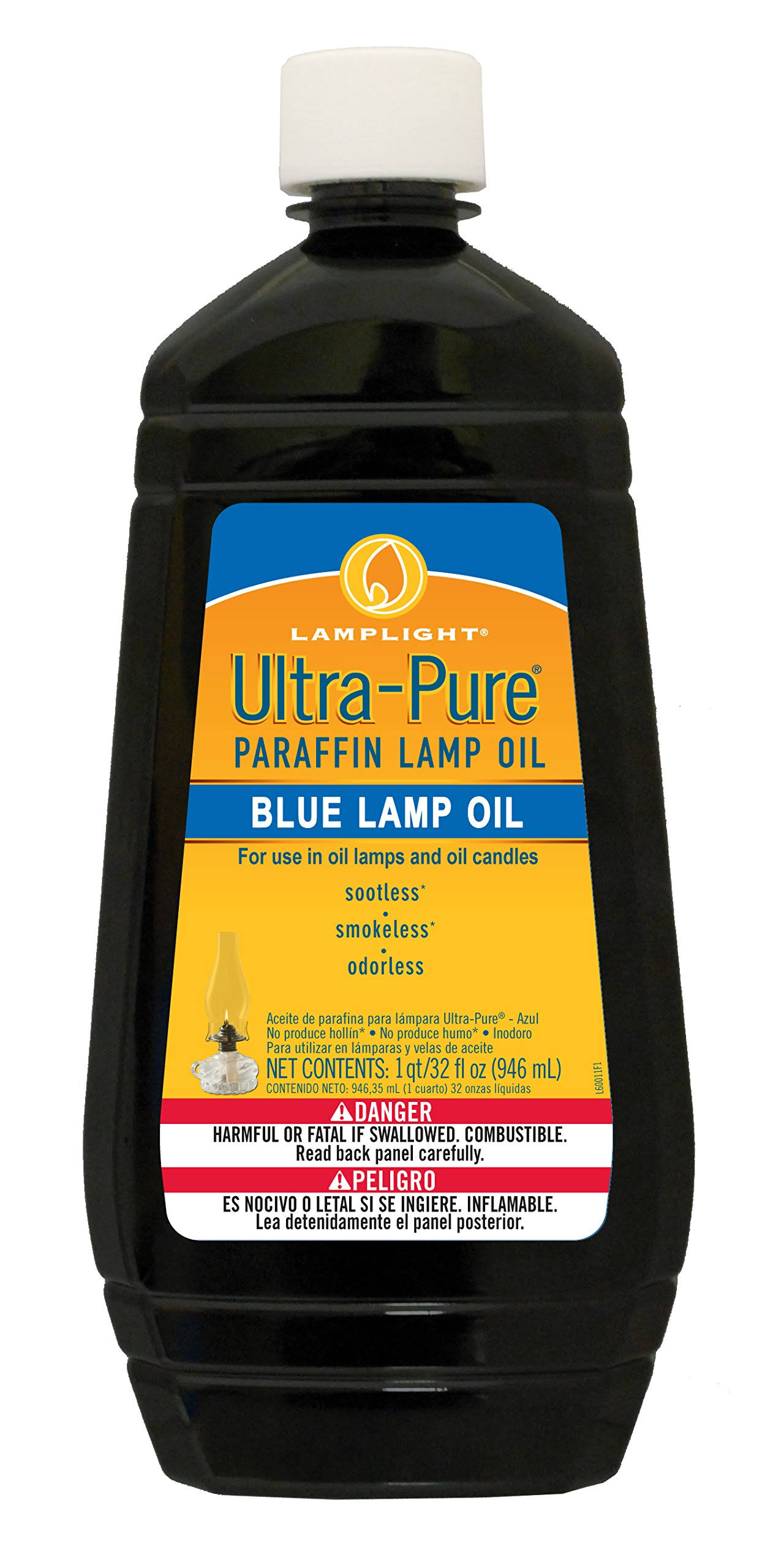 Ultra Pure Blue Lamp Oil 32 oz. Lamplight.