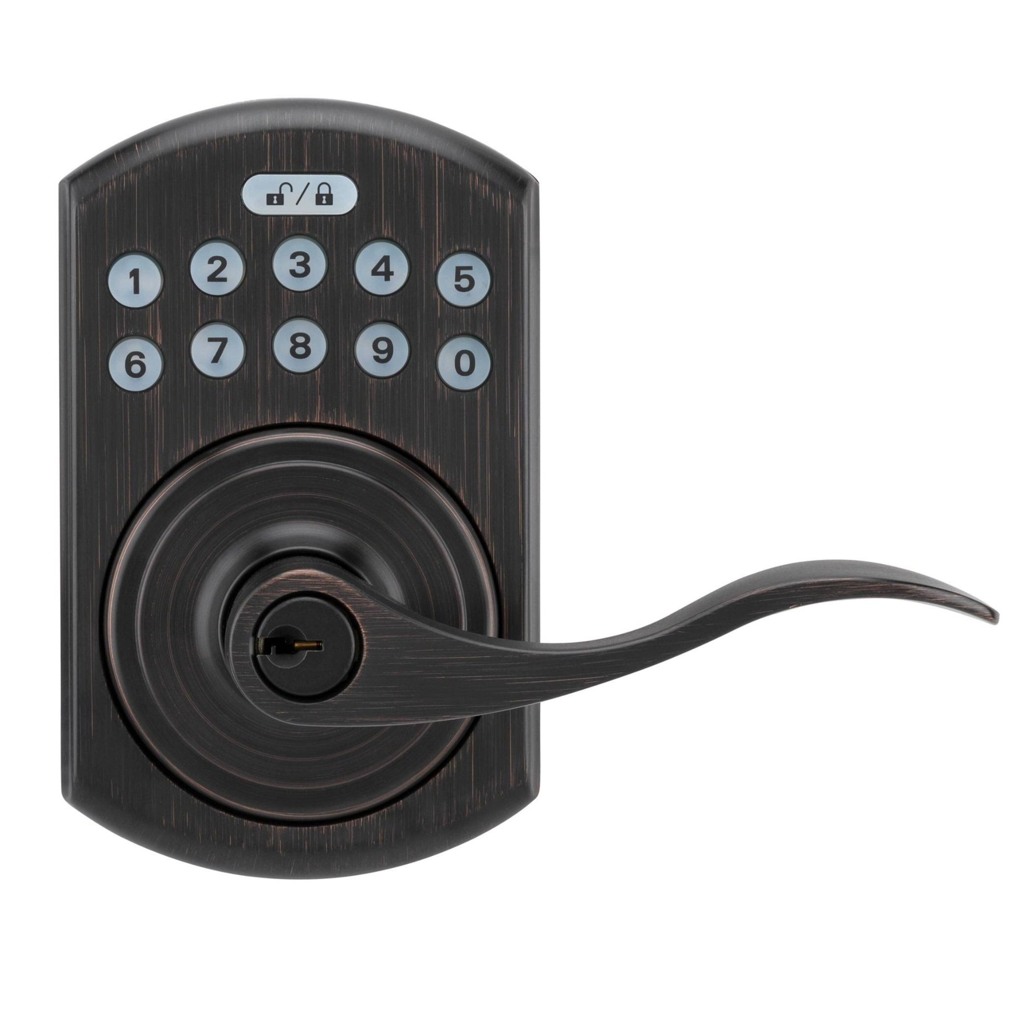 Lockstate OE-550L-683 Residential WiFi Lever in Tuscany Bronze