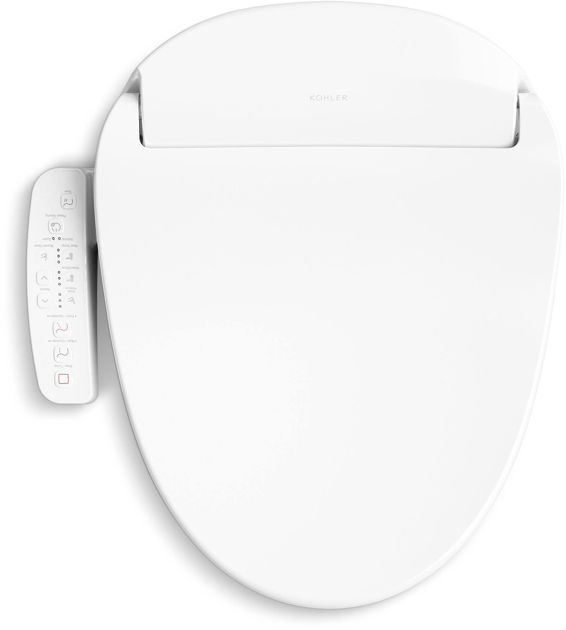 Kohler K-32330-0 White PureWash E580 Elongated Bidet Toilet Seat